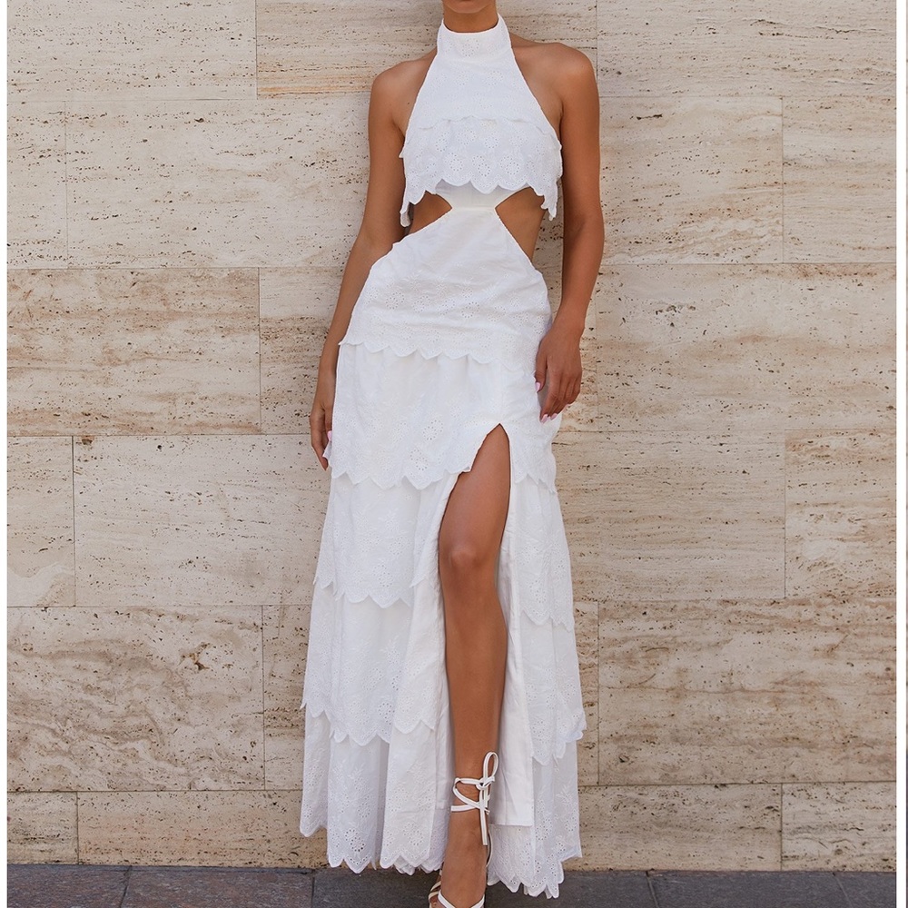 Alamour the Label Beautiful Ruffle Eyelet Dress
